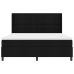 Cama con somier y colchón  Negro 180x200 cm Tela