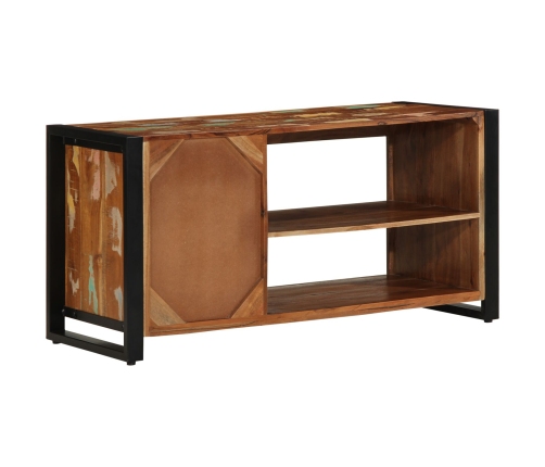 Banco para zapatos Multicolor 100x40x50 cm Madera recuperada