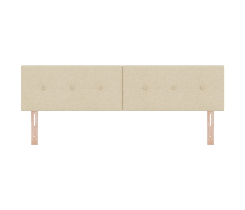 Cabecero  Button Tufted Crema 180 cm Tela