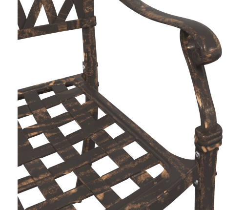 Sillas de jardín  2 pcs de bronce de aluminio fundido
