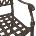 Sillas de jardín  2 pcs de bronce de aluminio fundido