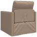 Sofá cama  2 en 1 Cappuccino 74x77x81 cm de cuero sintético