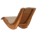 Tumbona Solar Juego de 2 Taupe Madera maciza de Acacia Estándar