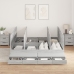 Estructura de Cama  Gris Sonoma 200x200 cm
