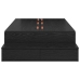 Cama con Almacenamiento  Roble Negro Madera Resistente