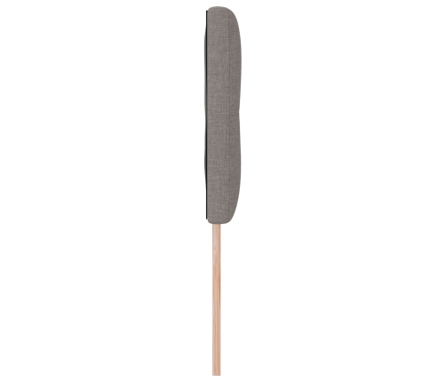 Cabecero de  con botones tapizado en taupe de 140 cm