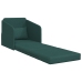 Sofá Cama de Suelo  2-en-1 Verde Oscuro 65x80x83 cm Tela