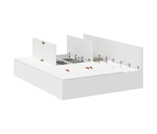 Estructura de Cama  Blanca MDF 140 x 200 cm