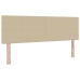 Cama con Somier  con Colchón Beige 160x200 cm Tela de Pana