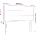 Cabecero  con LED Gris Claro Tela 80 cm Estructura de Cama