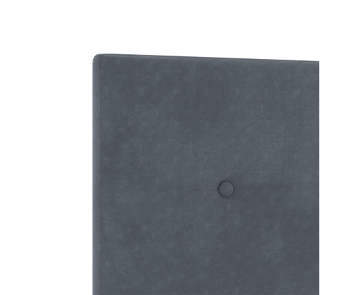 Cabecero Button Tufted Gris Oscuro 160 cm Terciopelo