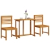 Conjunto de Bistro de Jardín de 3 Piezas  de Madera Maciza de Acacia