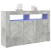 Aparador  Gris Cemento Madera de Ingeniería 116 x 30 x 75 cm