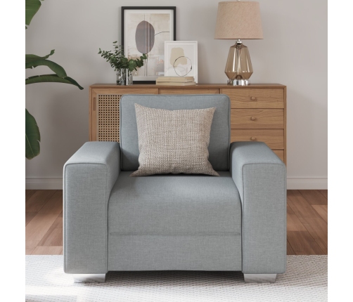 Sillón  Gris Claro 59 cm Tela