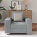 Sillón  Gris Claro 59 cm Tela