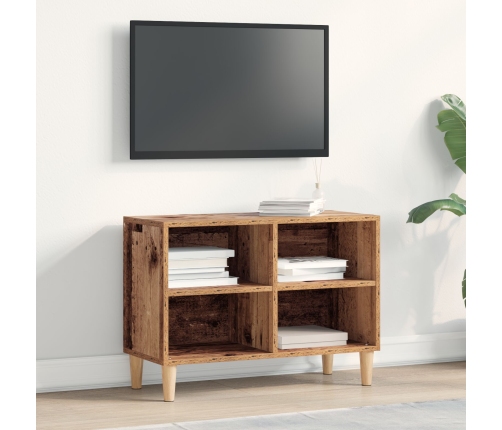 Cabinet de TV con Patas de Madera Madera Antigua 69.5x30x50 cm