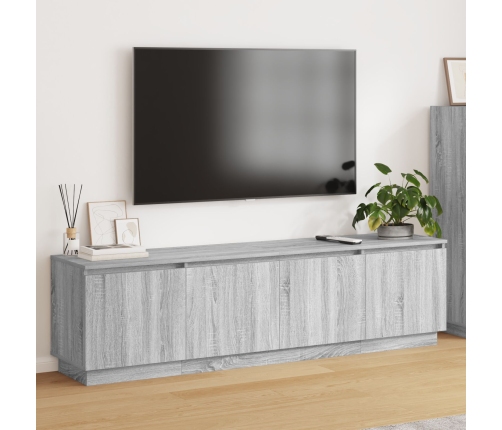 Armario para TV  con LED Gris Sonoma 180x38x49 cm Madera Elaborada