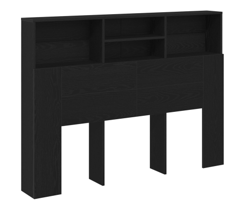 Cabecero  - Roble Negro, 140x19x103.5 cm, Hecho de Madera Elaborada