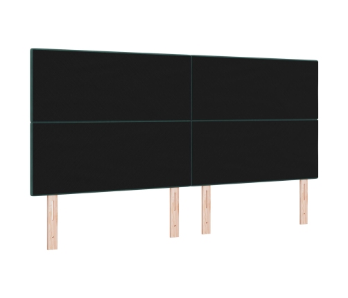Cabecero  con Botones Verde Oscuro 200 cm Terciopelo
