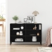 Mueble de almacenamiento Negro Roble 103,5x35x70 cm Madera elaborada
