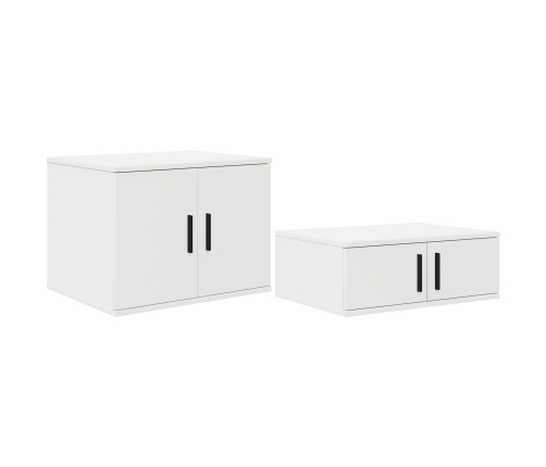 Estructura de Cama de Almacenamiento  Set de 3 Blanca