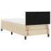 Marco de Cama  con Colchón Beige Tela 90 x 200 cm Colchón de Cama