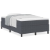Cama con Box Spring y Colchón Gris Oscuro 120x200 cm Tela de Corduroy