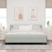 Cama con somier y colchón  Gris Claro Super King Terciopelo