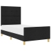 Cama  Negra 80x200 cm Tela
