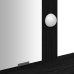 Mesa de tocador  con luces LED, Roble Negro, 100x41x140 cm