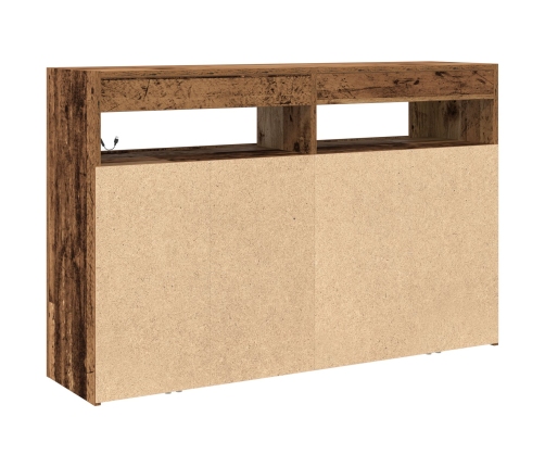 Aparador  Madera Vieja Madera Engineered 116 x 30 x 75 cm Aparador