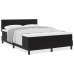 Cama Box Spring  con colchón Negro 160x200 cm Terciopelo
