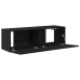 Armarios para TV 2 unidades Negro Roble 100x30x30 cm Madera