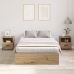Estructura de Cama de Almacenamiento  de Roble Artisan 120x190 cm