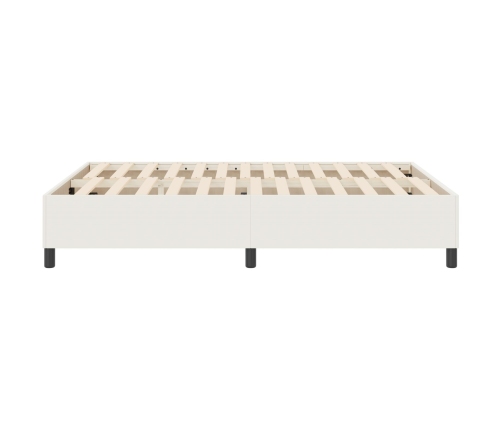Cama con somier  Crema 140x200 cm Tela de pana