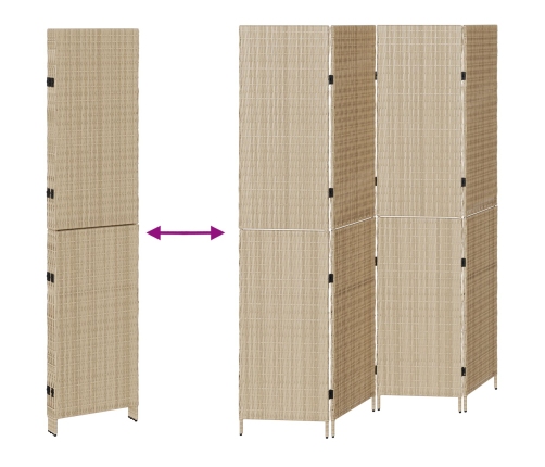 Divisores de habitación  Beige Madera, Tela