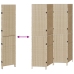 Divisores de habitación  Beige Madera, Tela