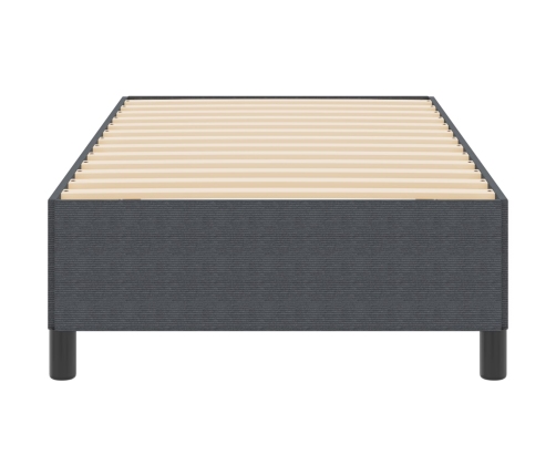 Estructura de Cama Gris Oscuro 90x200 cm Tela de Corduroy