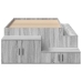 Cama de Almacenamiento Gris Sonoma Madera Engineered 90 x 200 cm