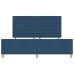 Estructura de Cama de Tela Azul  180x200 cm
