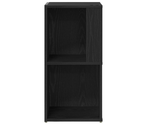 Gabinete Esquinero  Negro Roble 33x33x67 cm Madera Elaborada