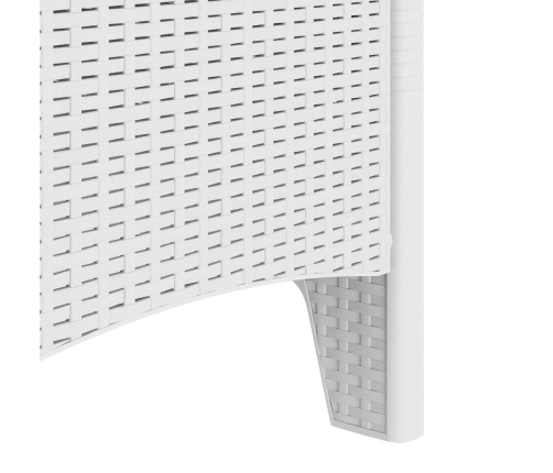 Silla de Jardín  Juego de 2 Blanco Taupe Ratan Plástico