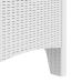 Silla de Jardín  Juego de 2 Blanco Taupe Ratan Plástico