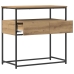 Mesa Consola  Artisan Roble 75x40x75 cm Madera Compuesta y Acero