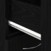 Armario de baño  Negro Roble 25x25x170 cm Madera de Ingeniera