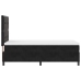 Cama con somier  con colchón Negro 100x200 cm Terciopelo