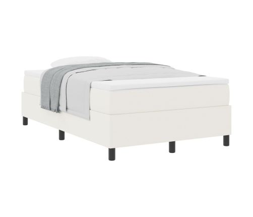 Cama con Base con Colchón Crema 120x200 cm Tela de Corduroy