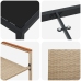Conjunto de Comedor de Jardín  5 Piezas Beige Poliratán