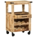 Carro de Cocina 55x40x80 cm Madera Maciza Rústica de Mango