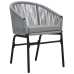 Conjunto de comedor de jardín de 7 piezas  Gris Ratán Sintético